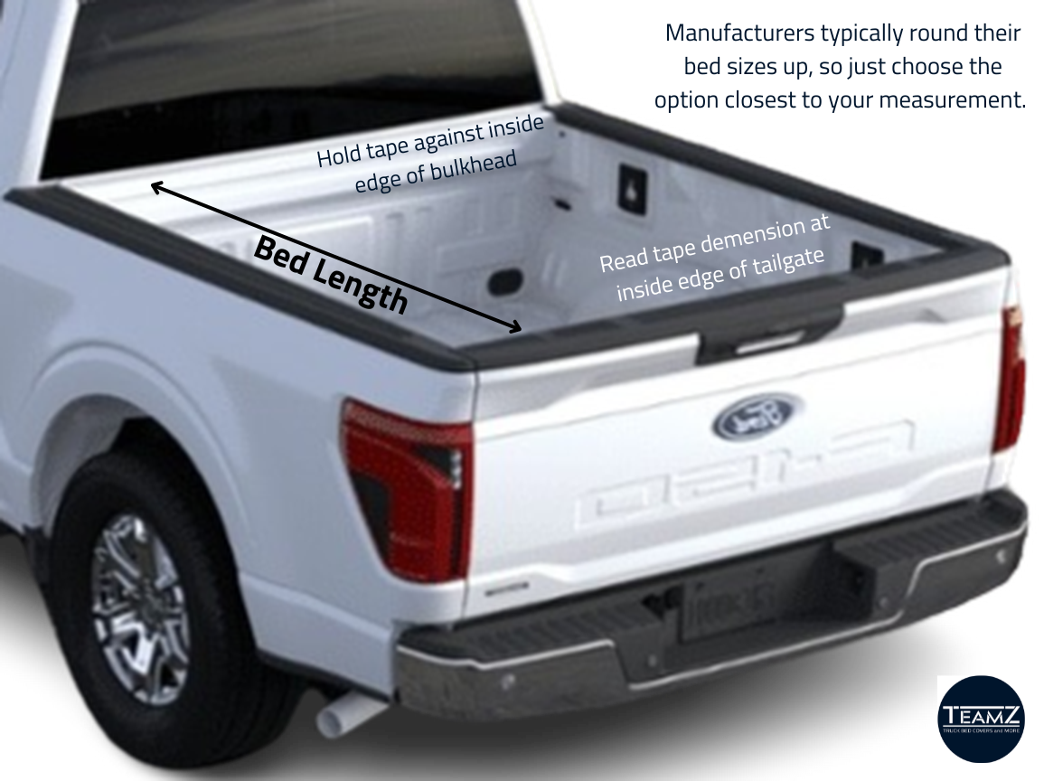 How to measure truck bed or box length.